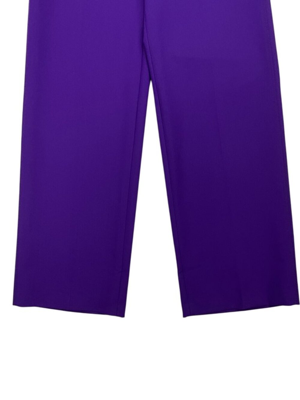 ZARA Wide Leg High Rise Trouser Pant S Royal Purple Fall Trendy - Picture 15 of 16